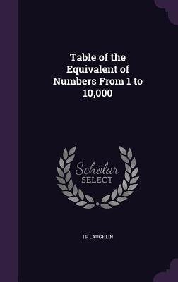 Table of the Equivalent of Numbers From 1 to 10,000