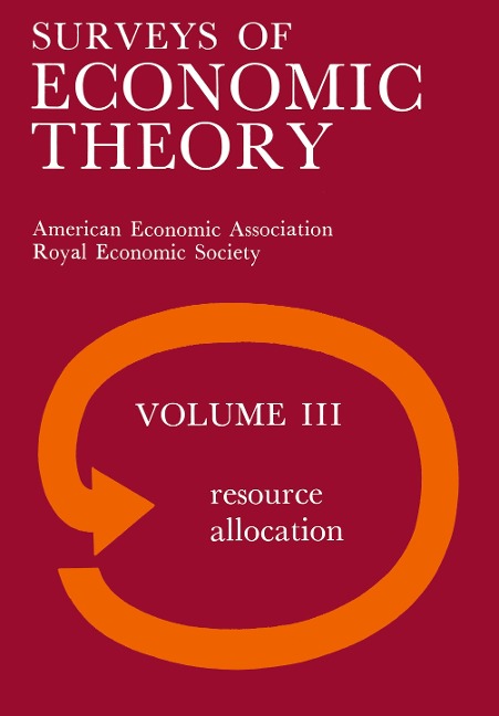 Surveys of Economic Theory: Resource Allocation