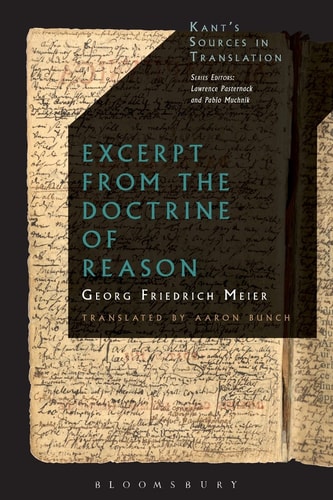 Excerpt from the Doctrine of Reason