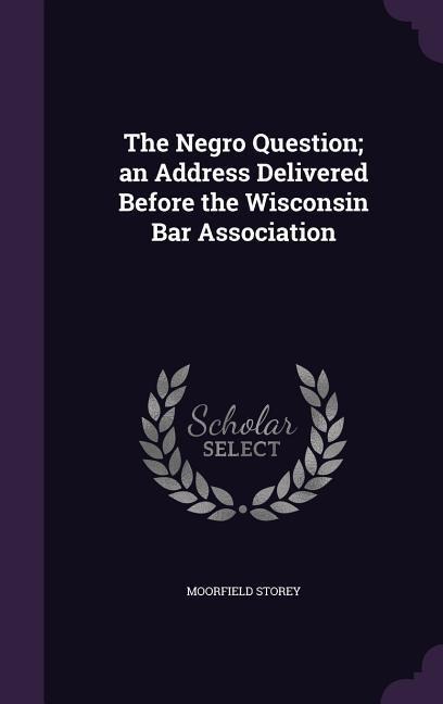 The Negro Question; an Address Delivered Before the Wisconsin Bar Association