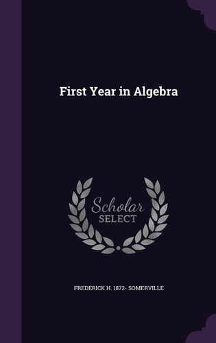 First Year in Algebra