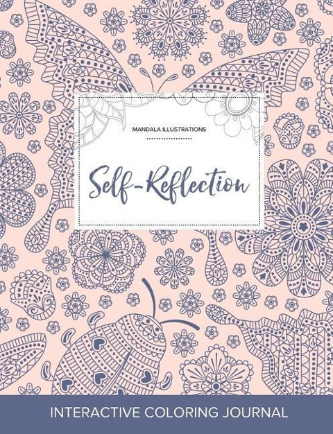 Adult Coloring Journal: Self-Reflection (Mandala Illustrations, Ladybug)