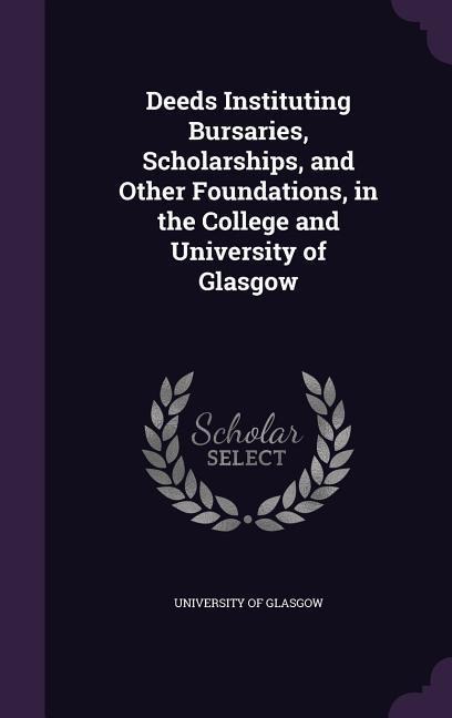DEEDS INSTITUTING BURSARIES SC