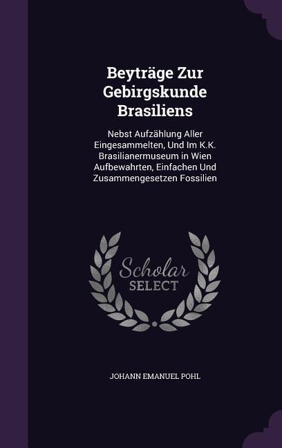 Beyträge Zur Gebirgskunde Brasiliens: Nebst Aufzählung Aller Eingesammelten, Und Im K.K. Brasilianermuseum in Wien Aufbewahrten, Einfachen Und Zusammengesetzen Fossilien
