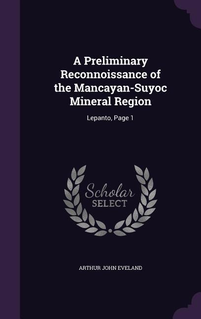 A Preliminary Reconnoissance of the Mancayan-Suyoc Mineral Region: Lepanto, Page 1