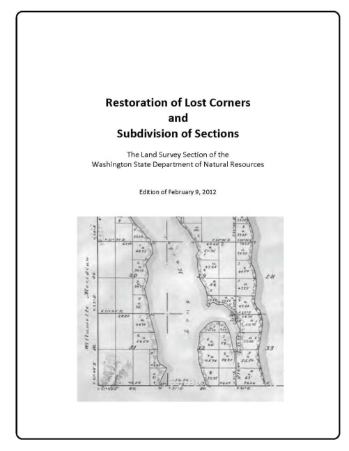 Restoration of Lost Corners and Subdivision of Sections