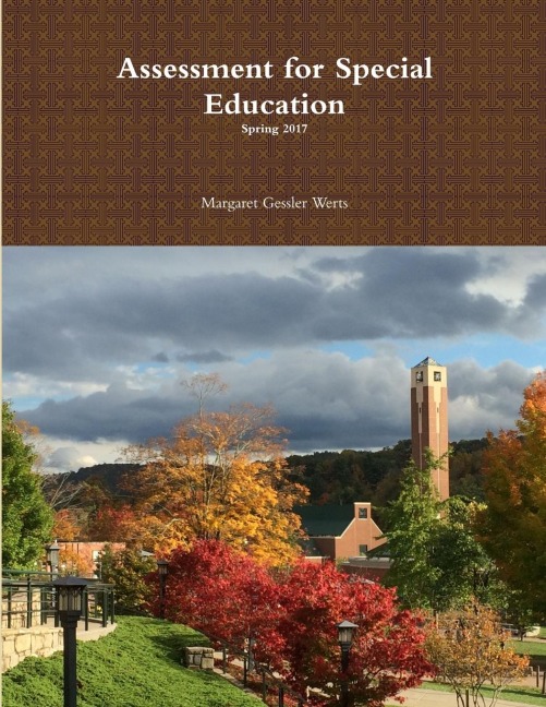 Assessment for Special Education: Spring 2017