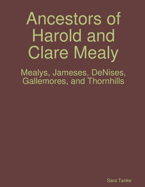 Ancestors of Harold and Clare Mealy