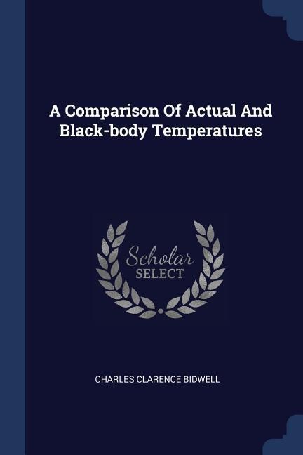 A Comparison Of Actual And Black-body Temperatures