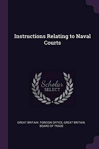 Instructions Relating to Naval Courts