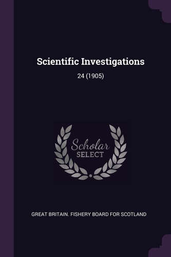 Scientific Investigations 24 (1905)