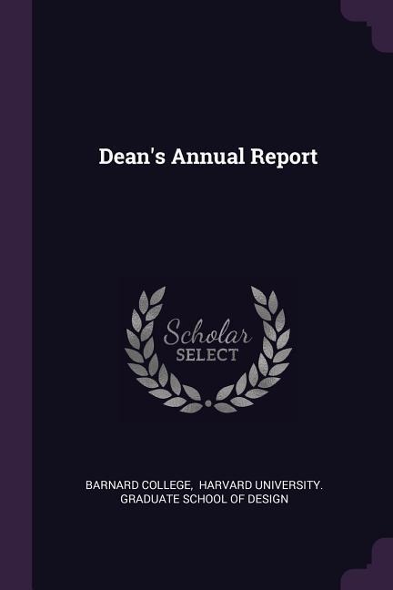 Deans Annual Report