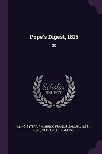 Pope's Digest, 1815 30