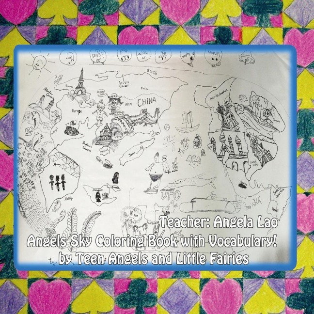 Angels Sky Coloring Book With Vocabulary