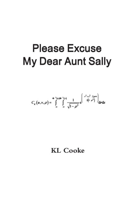 Please Excuse My Dear Aunt Sally