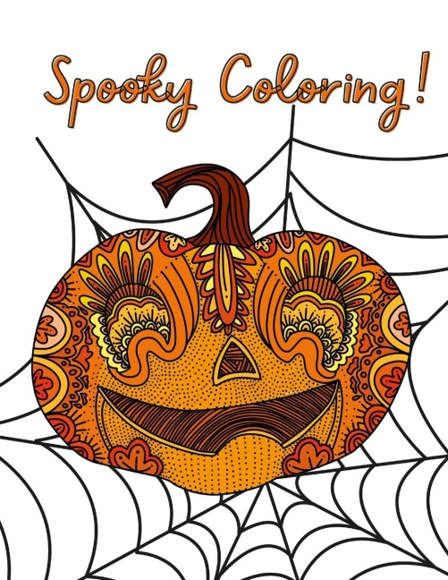 Spooky Coloring: A halloween Color with Kiri Coloring book
