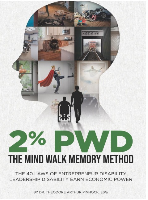 2% Pwd: The Mind Walk Memory Method - The 40 Laws of Entrepreneur Disability Leadership: Disability Earn Economic Power