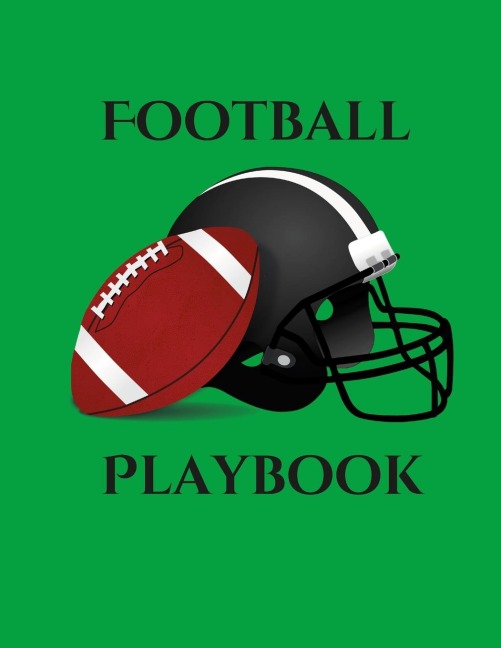 Football Playbook: 100 Page Football Coach Notebook with Field Diagrams to Creating Drills, Draw Up Plays, and Scouting!