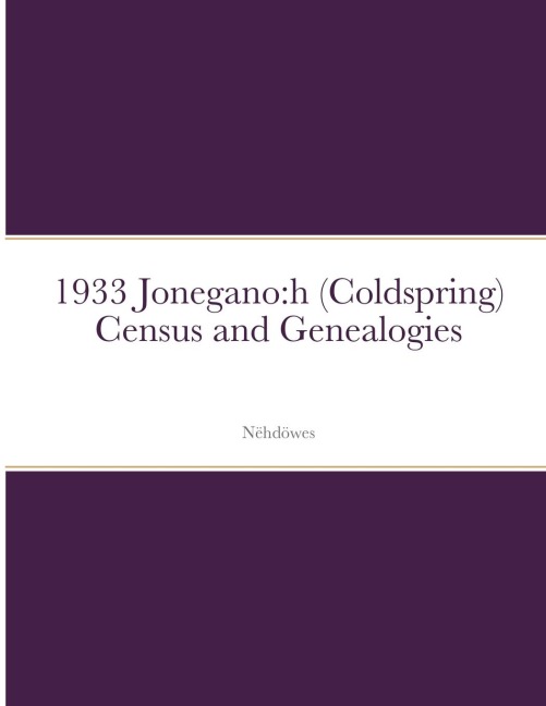 1933 Jonegano: h (Coldspring) Census and Genealogies