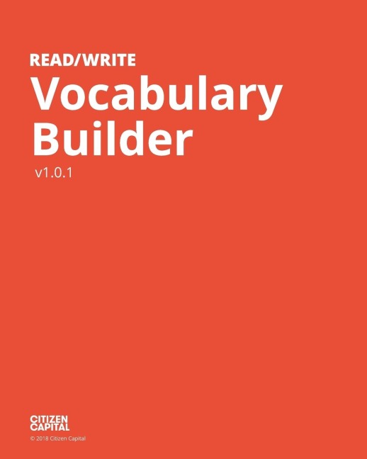 Read/Write General Vocabulary: Adult literacy & ESL workbook