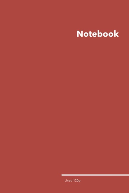 Lined College Ruled Notebook: Stylish Kalahari Sunset Red College Ruled Notebook, 120 Lined Pages 6 x 9 inches Standard Size Journal | Softcover
