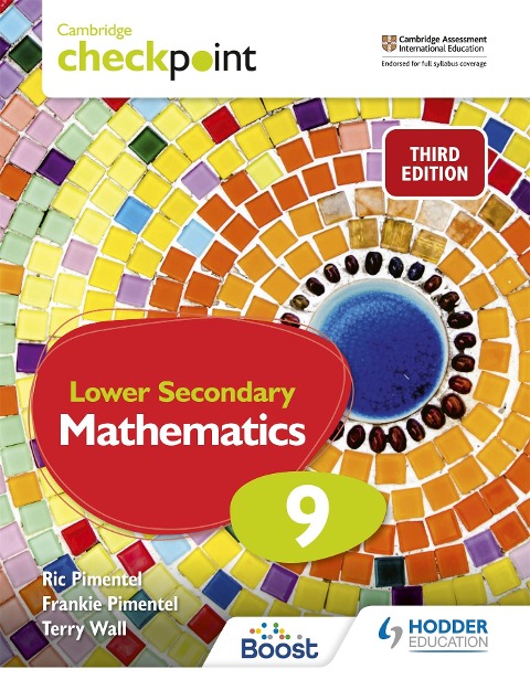 Cambridge Checkpoint Lower Secondary Mathematics Students Book 9: Third Edition