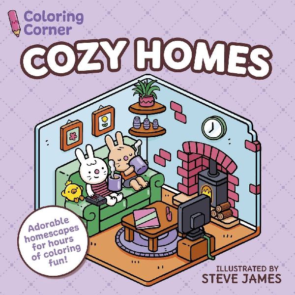 Coloring Corner: Cozy Homes: Adorable Homescapes for Hours of Coloring Fun