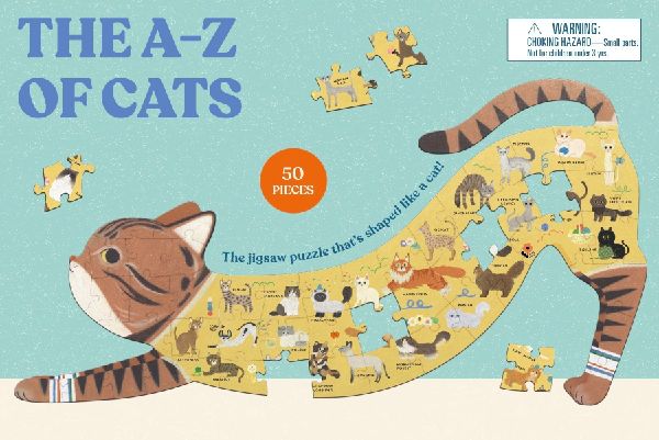 The A-Z of Cats: The jigsaw puzzle that's shaped like a cat!