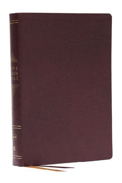 Peace of God Bible: Discover and Experience God's Shalom Throughout the Bible (Nkjv, Burgundy Bonded Leather, Red Letter, Comfort Print)