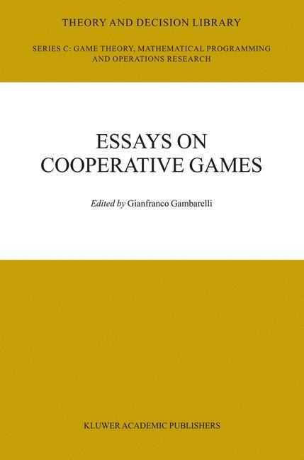Essay in Cooperative Games: In Honor of Guillermo Owen