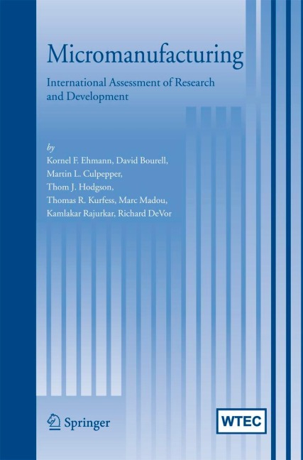 Micromanufacturing: International Research and Development