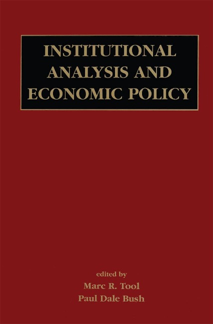 Institutional Analysis and Economic Policy