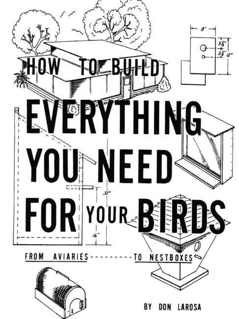 How to Build Everything You Need For Your Birds: From Aviaries . . . To Nestboxes
