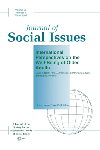 Journal of Social Issues, International Perspectives on the Well-Being of Older Adults