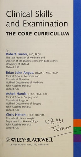 Clinical Skills and Examination The Core Curriculum
