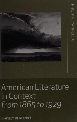 American Literature in Context from 1865 to 1929
