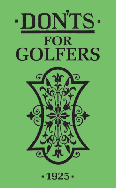 Donts for Golfers