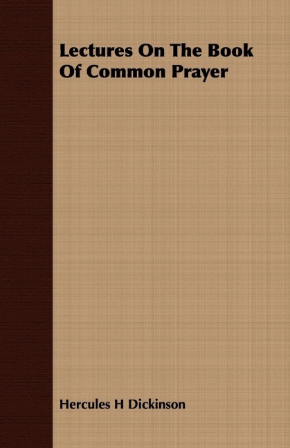 Lectures On The Book Of Common Prayer