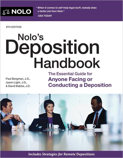 Nolos Deposition Handbook: The Essential Guide for Anyone Facing or Conducting a Deposition