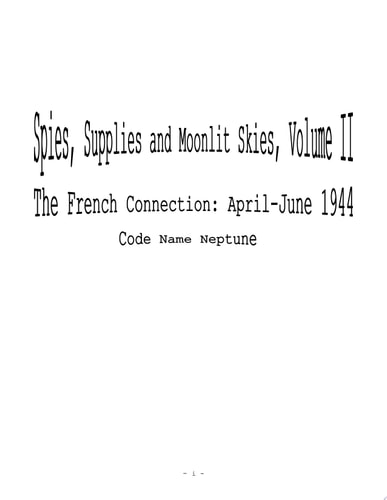 Spies, Supplies & Moonlit Skies