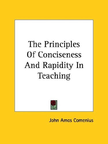 The Principles Of Conciseness And Rapidity In Teaching