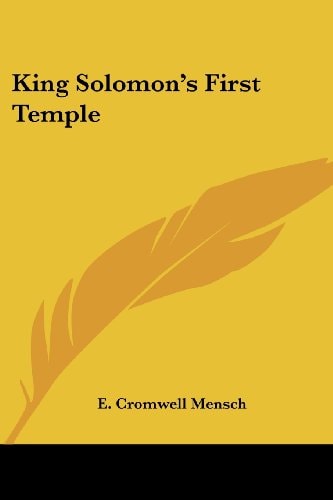 King Solomon's First Temple