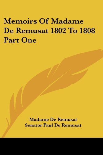 Memoirs of Madame de Remusat