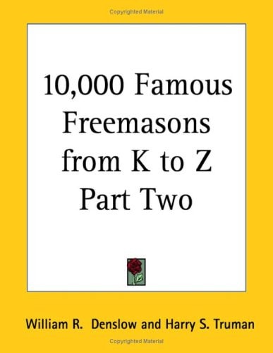10,000 Famous Freemasons V3, K to P
