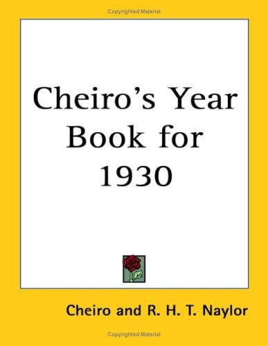 Cheiro's Year Book for 1930