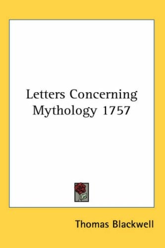 Letters Concerning Mythology 1757