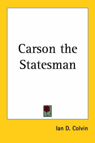 Carson the Statesman