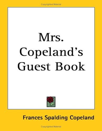 Mrs. Copeland's Guest Book