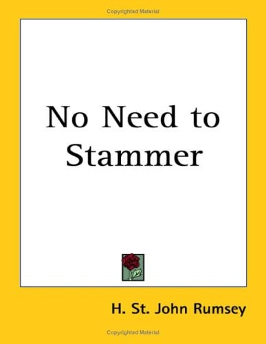 No Need to Stammer