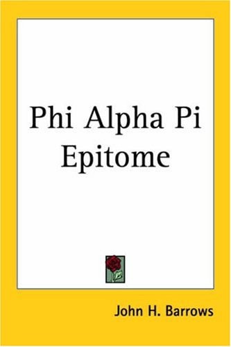 Phi Alpha Pi Epitome
